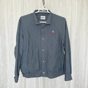 Vintage La Jolla Sportswear Men's Ferrari Jacket Medium Blue Lightweight